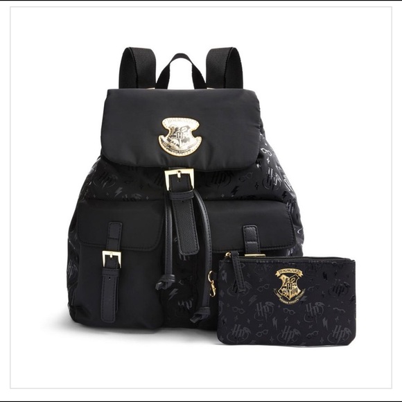 Harry Potter Handbags - Black Nylon Harry Potter Hogwarts Backpack Primark